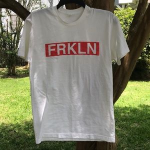 White Franklin T-Shirt in Supreme Graphic Design